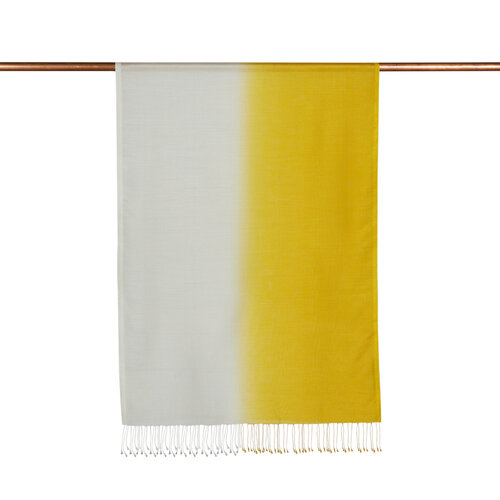 Gold Silver Gradient Silk Scarf