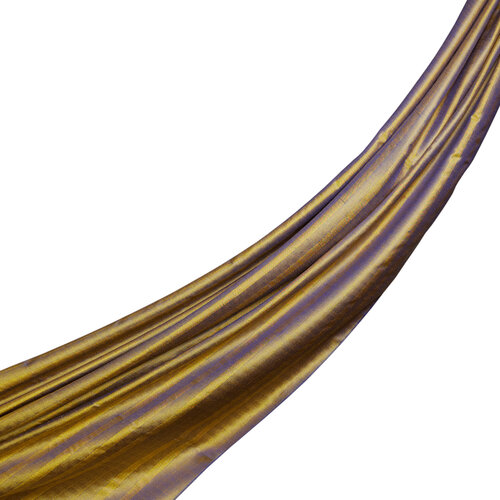 Gold Stripe Patterned Silk Shawl