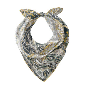 ipekevi - Gold Topkapı Saten İpek Mendil (1)