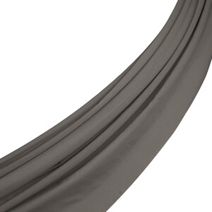 Gray Plain Cotton Scarf - Thumbnail