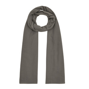 ipekevi - Gray Plain Cotton Scarf (1)