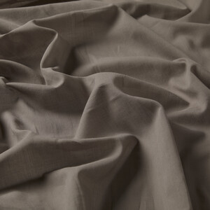 Gray Plain Cotton Scarf - Thumbnail