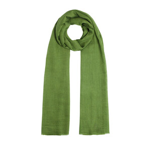 Green Cashmere Silk Prime Scarf - Thumbnail