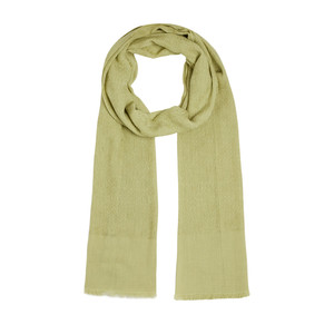 Green Maze Print Cotton Scarf - Thumbnail