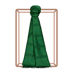  Green Mono Blinds Silk Scarf - Thumbnail
