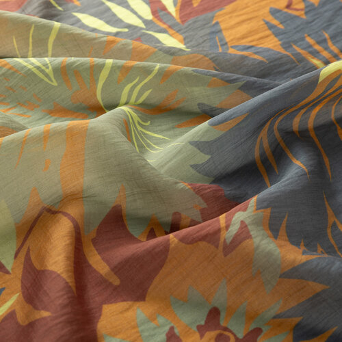 Green Nihavent Print Tencel Scarf