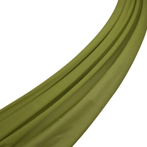 Green Plain Cotton Scarf - Thumbnail