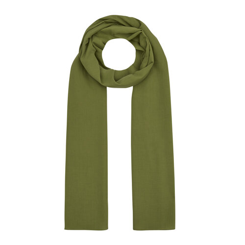 Green Plain Cotton Scarf