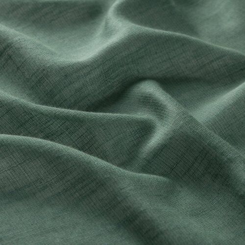 Green Plain Cotton Silk Scarf