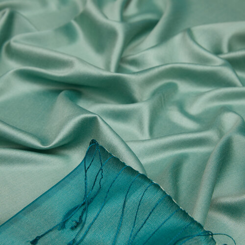 Green Reversible Silk Scarf