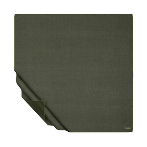 Green Striped Cotton Scarf - Thumbnail
