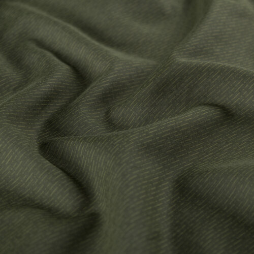 Green Striped Cotton Scarf