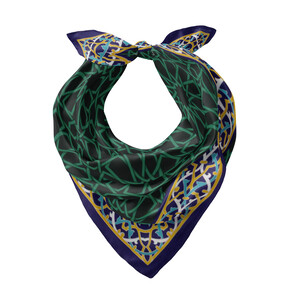 ipekevi - Green Tomb Satin Silk Pocket Square Model 05 (1)