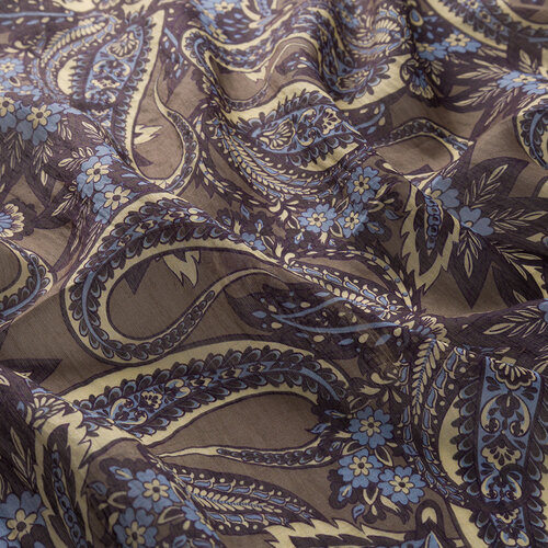 Grey Armoni Print Tencel Scarf