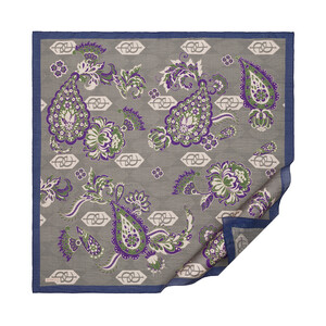 Grey Blue Serenad Tencel Scarf - Thumbnail