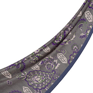 Grey Blue Serenad Tencel Scarf - Thumbnail