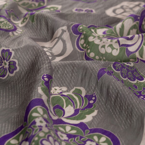 Grey Blue Serenad Tencel Scarf - Thumbnail