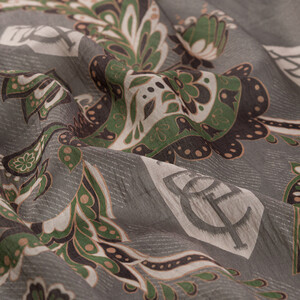 Grey Charcoal Serenad Tencel Scarf - Thumbnail