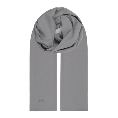 Grey Plain Cotton Scarf