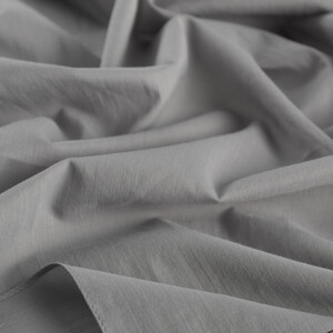 Grey Plain Cotton Scarf - Thumbnail