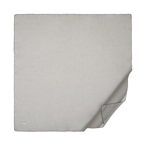 Grey Plain Cotton Scarf - Thumbnail