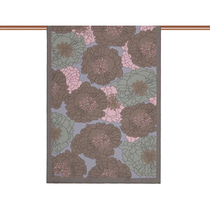 Grey Powder Hydrangea Print Tencel Scarf - Thumbnail