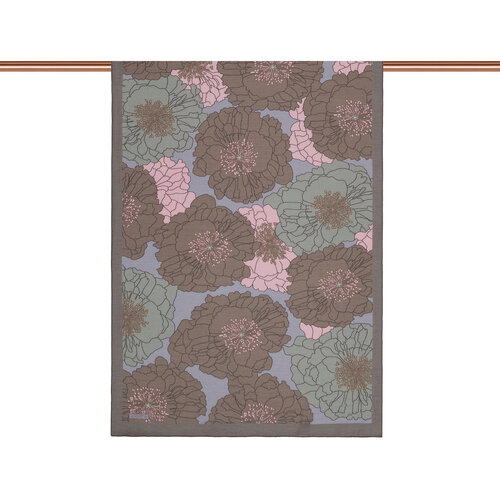 Grey Powder Hydrangea Print Tencel Scarf