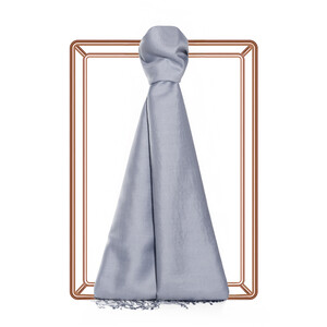 Grey Silk Scarf - Thumbnail