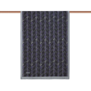 ipekevi - Gri Mor Monogram Desenli Tensel Şal (1)