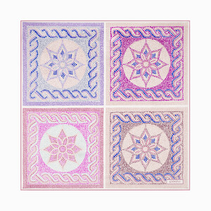 ipekevi - Gül Kurusu Olimpos Saten İpek Mendil