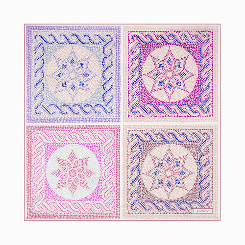 Gül Kurusu Olimpos Saten İpek Mendil