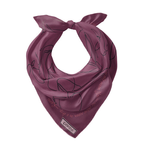 Gül Kurusu Rumi Saten İpek Mendil