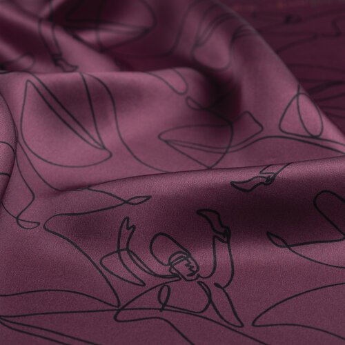 Gül Kurusu Rumi Saten İpek Mendil