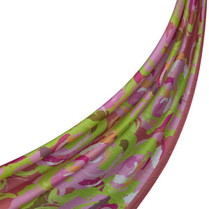 ipekevi - Gül Pembe Duygusal Çiçekler Tensel Desenli Şal