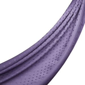 ipekevi - شال حرير وصوف وكتان منقط لون بنفسجي