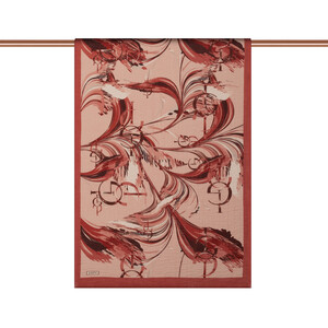 ipekevi - Gülkurusu Mono Akış Desenli Tensel Şal (1)