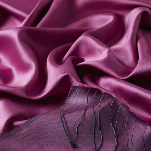 Gülpembe Çift Taraflı İpek Şal