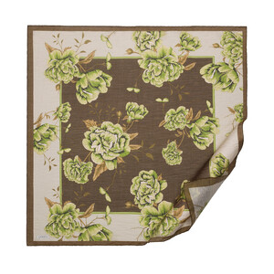 ipekevi - Haki Yeşil Şakayık Tensel Eşarp 