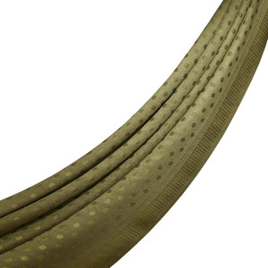 ipekevi - شال حرير وصوف وكتان منقط لون أخضر