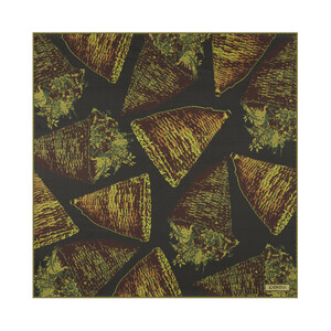 ipekevi - Haki Yeşili Tikina Saten İpek Mendil