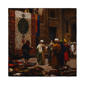 ipekevi - منديل حرير ساتان تاجر السجاد