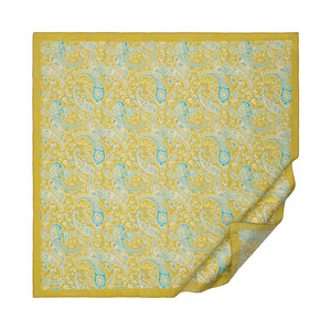 Harvest Yellow Mezopotamya Model 05 Print Tencel Scarf - Thumbnail