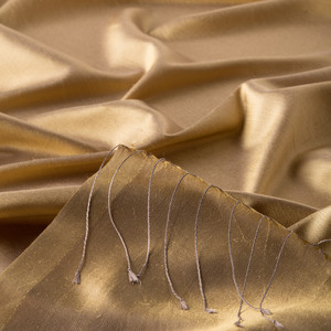Harvest Yellow Shantung Silk Scarf - Thumbnail