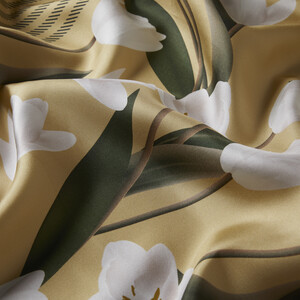 Harvest Yellow Tulipa Twill Scarf - Thumbnail