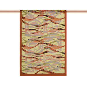 ipekevi - Honey Foam Mono Wave Print Tencel Scarf (1)
