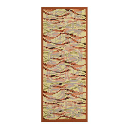 Honey Foam Mono Wave Print Tencel Scarf