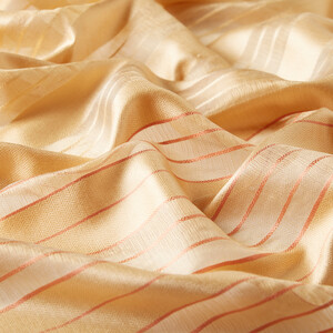 Honey Foam Organza Silk Scarf - Thumbnail