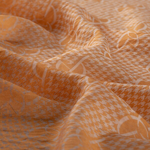 Honey Foam Ring Print Tencel Scarf - Thumbnail