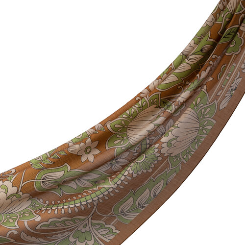 Honey Foam Royal Ivy Pattern Tencel Scarf
