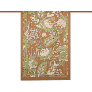 Honey Foam Royal Ivy Pattern Tencel Scarf - Thumbnail
